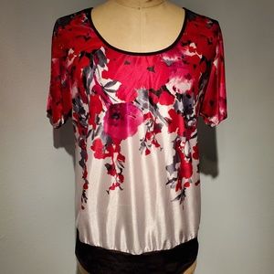 Maurices Low Back Floral Top Size 1